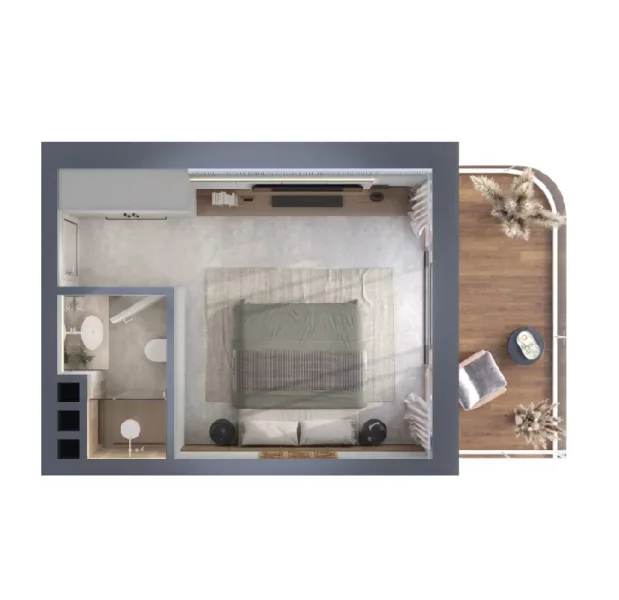 0.0 bedroom apartments - Amani Melasti