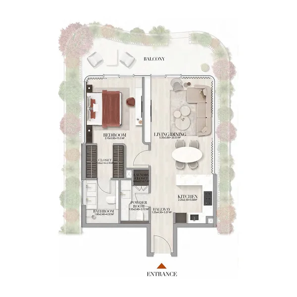 1 bedroom Apartments - Gate Eleven by Amwaj Development