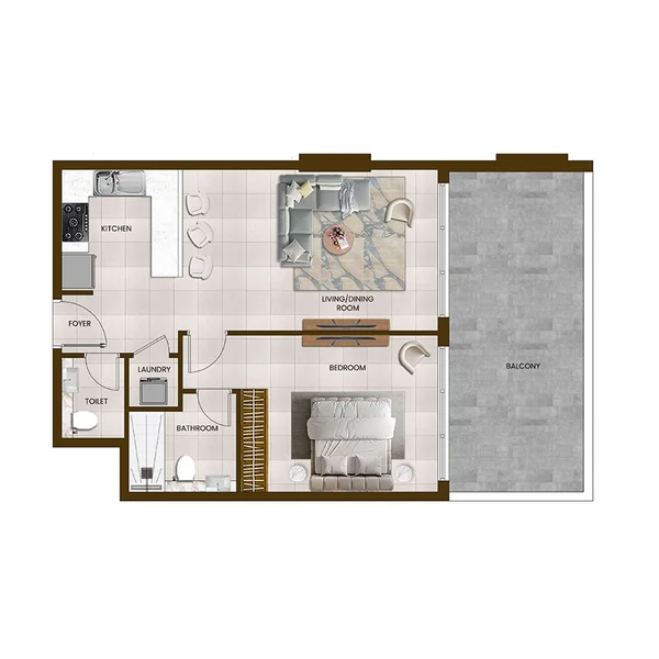 1 bedroom Apartments -  Butterfly Towers