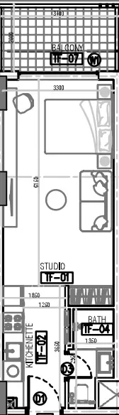 0.0 bedroom apartments - Laya Courtyard