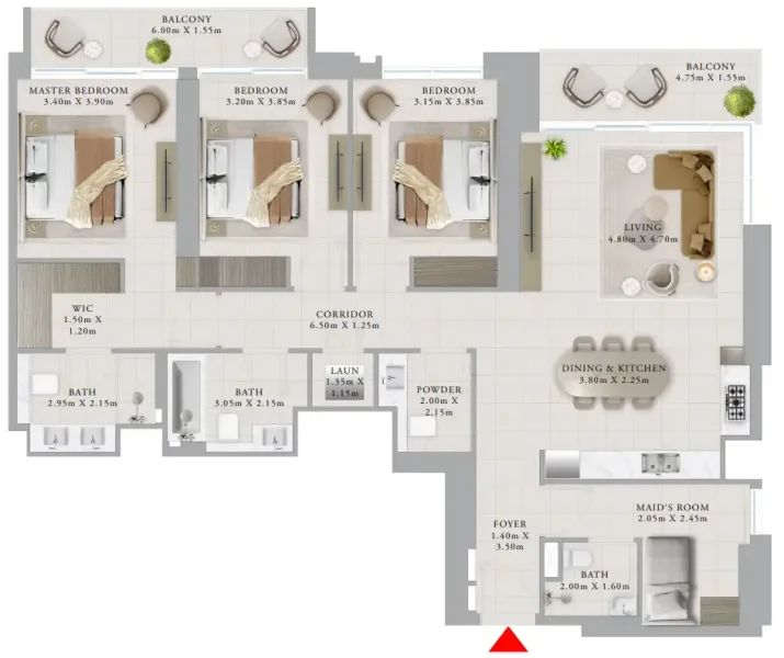3.0 bedrooms apartments - Valo