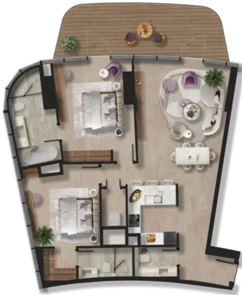 2.0 bedrooms apartments - Taj Wellington Mews