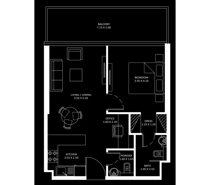 1.0 bedroom apartments - Diamondz