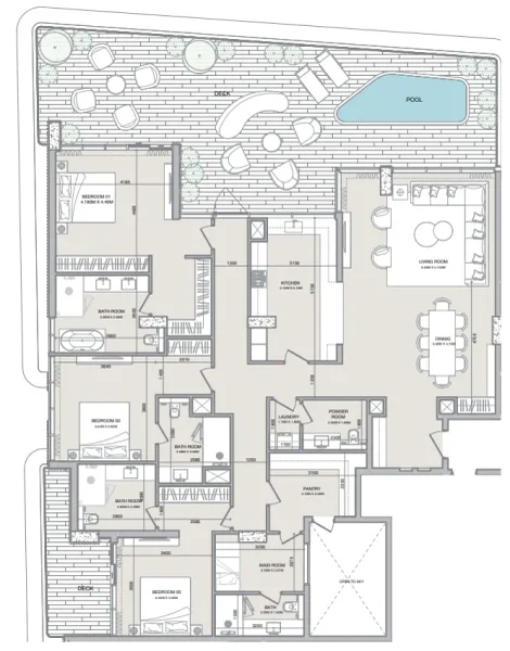 3.0 bedrooms penthouse - Isolana Residences