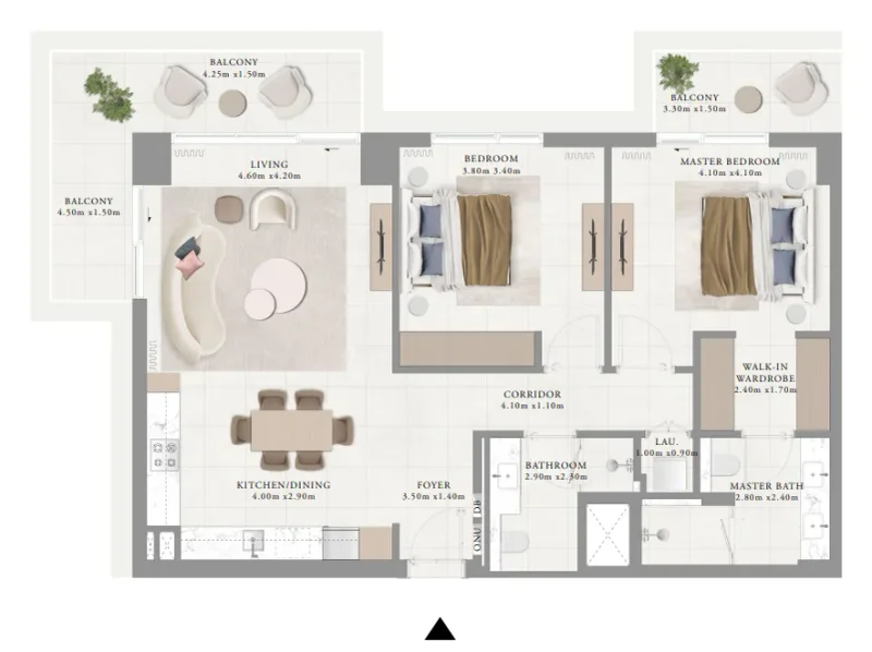 2.0 bedrooms apartments - Ocean Cove