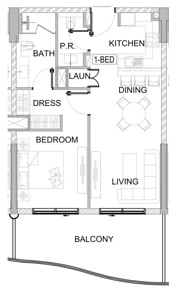 1.0 bedroom apartments - Valencia