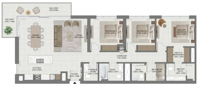 3.0 bedrooms apartments - Golf Hills