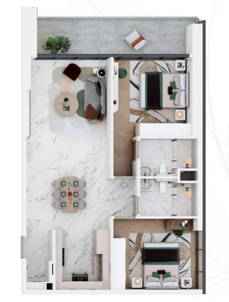 2.0 bedrooms apartments - Vega