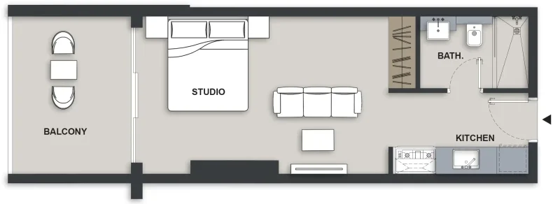 0.0 bedroom apartments - Maison Elysee III