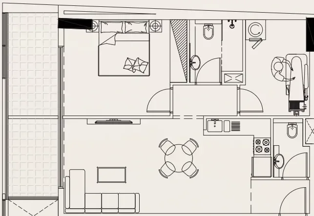 1.0 bedroom apartments - Casa Vista Residence