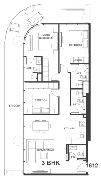 3.0 bedrooms apartments - Interstellar Tower