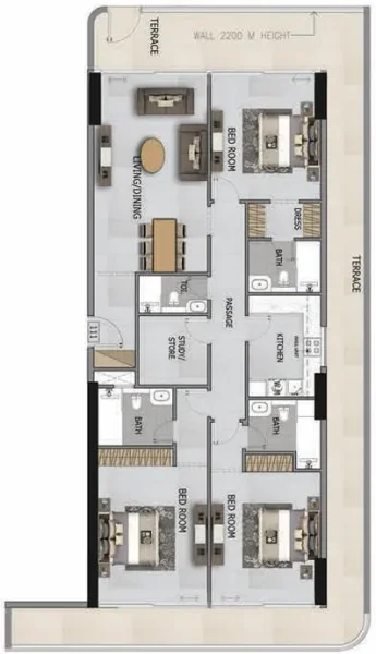 3.0 bedrooms apartments - Altia One