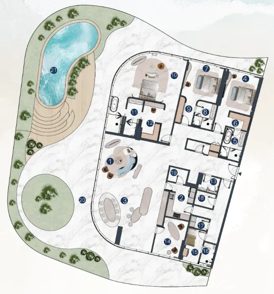 3.0 bedrooms penthouse - La Mazzoni