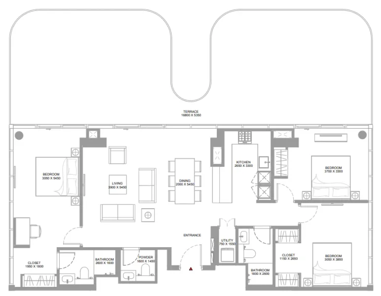 3.0 bedrooms apartments - Canalside Marina Residences