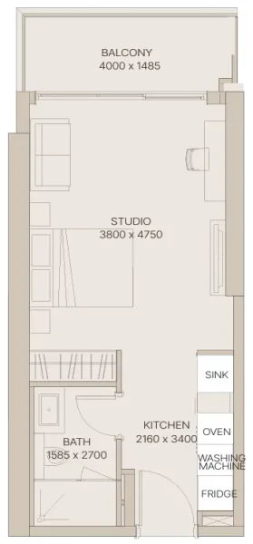 0.0 bedroom apartments - Nirvana Residences 1