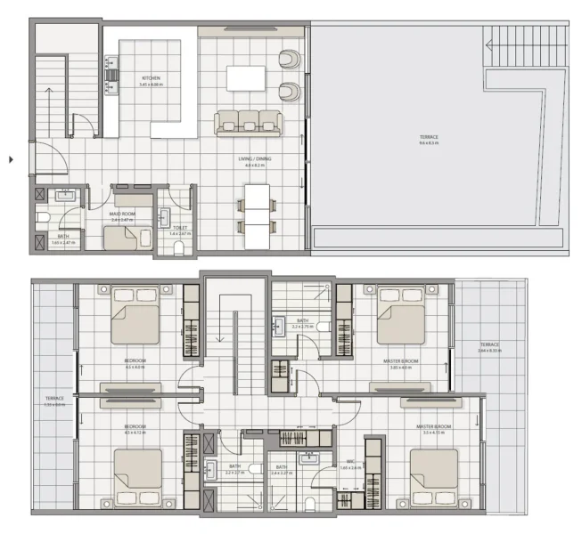 4.0 bedrooms townhouse - The Icon Tower