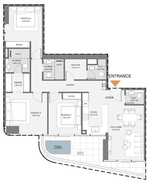 3.5 bedrooms apartments - Zen Lagoons by Sanzen