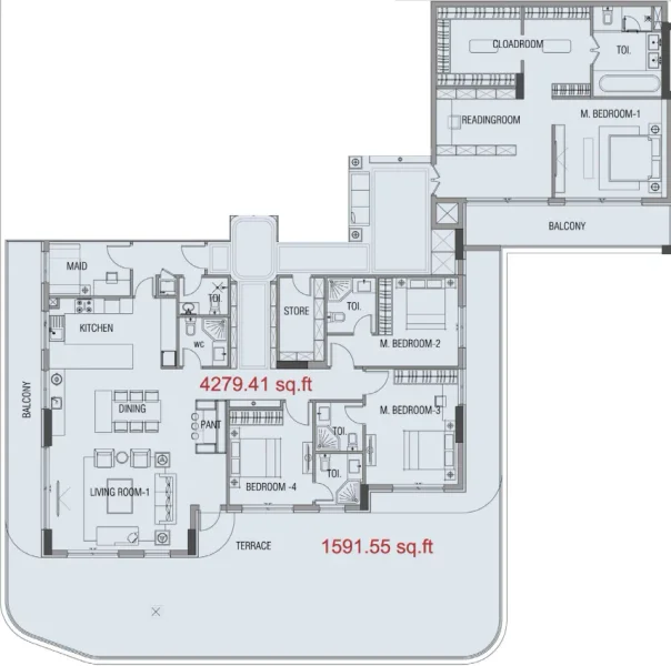 4.0 bedrooms apartments - Forest City