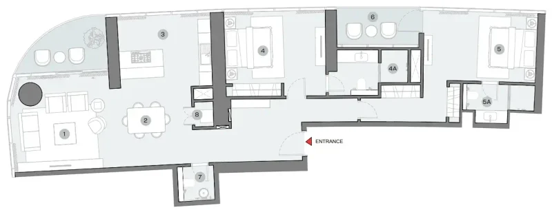 2.0 bedrooms apartments - Sobha Seahaven