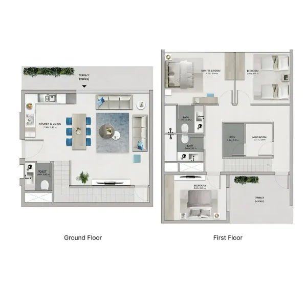 3.0 bedrooms townhouse - Mayyas at The Bay