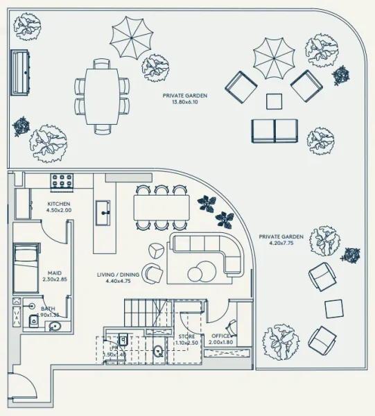 2.0 bedrooms apartments - Rivage