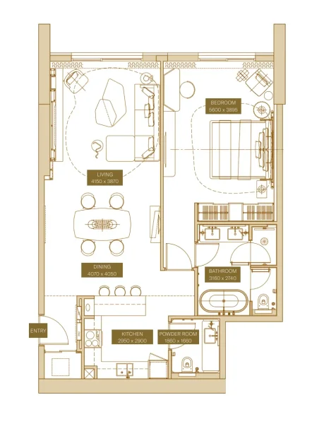 1.0 bedroom apartments - Sofitel Residences