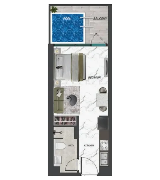 0.0 bedroom apartments - Ivy Gardens 2 by Samana