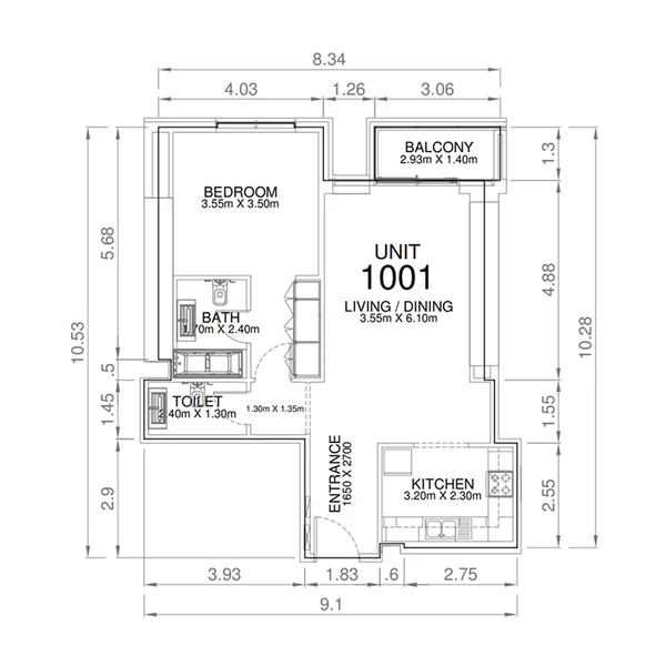1 bedroom Apartments - Marina Arcade Tower