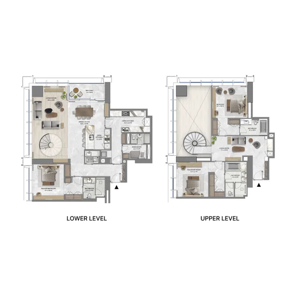 3 bedroom Duplex -  DIFC Heights Tower