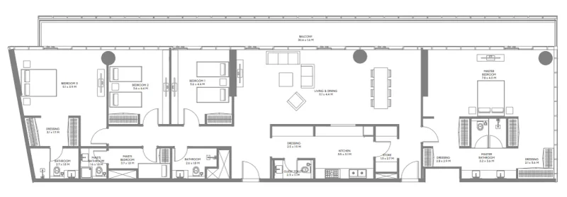 4.0 bedrooms apartments - The Gate 3 and 4