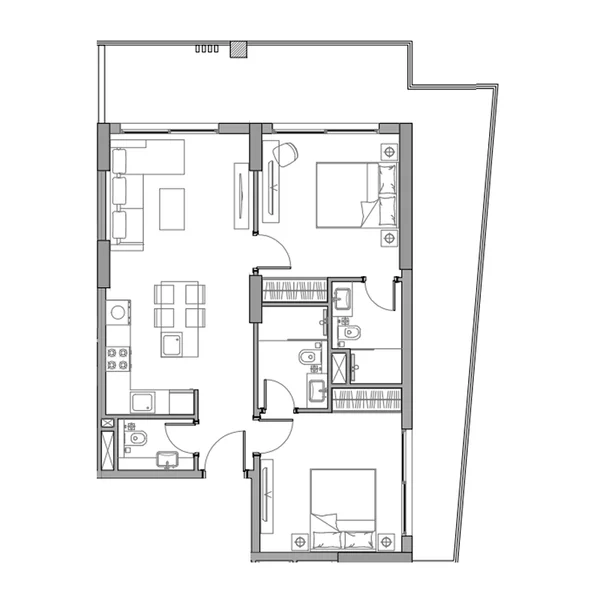 2 bedroom Apartments -  Trevino