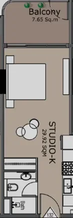 0.0 bedroom apartments - Golden Woods Albab Views