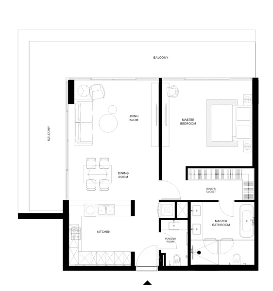 1.0 bedroom apartments - Keturah Ritz Carlton
