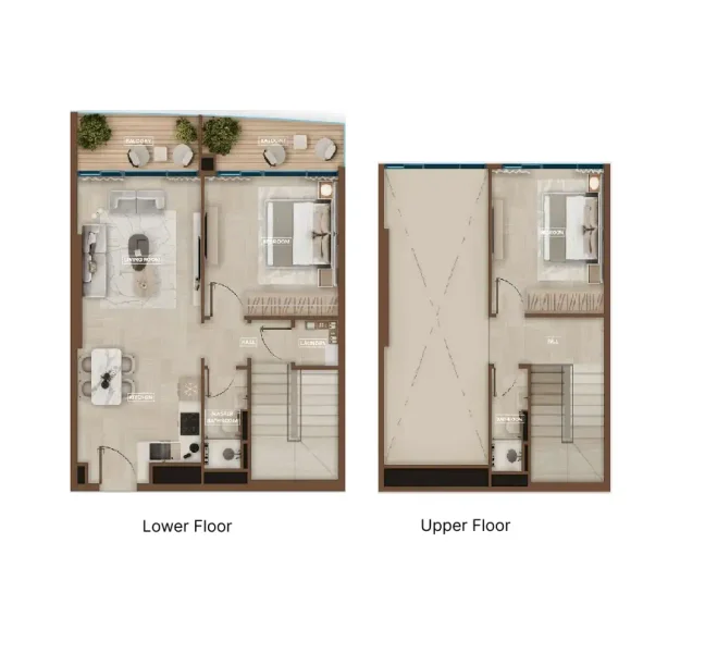 2.0 bedrooms duplex - Sky Hills Astra