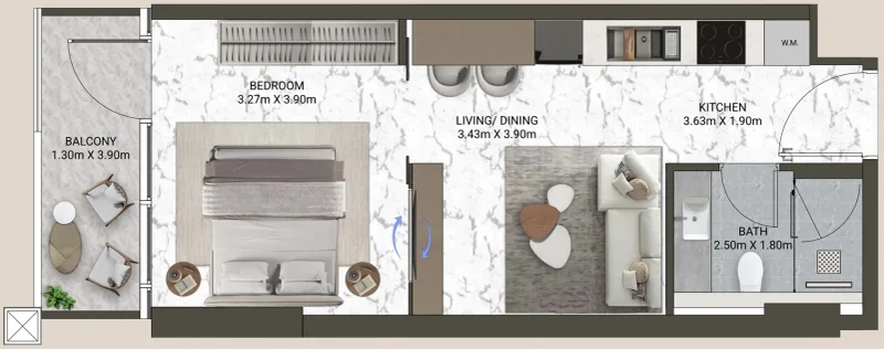 0.0 bedroom apartments - V-Suites