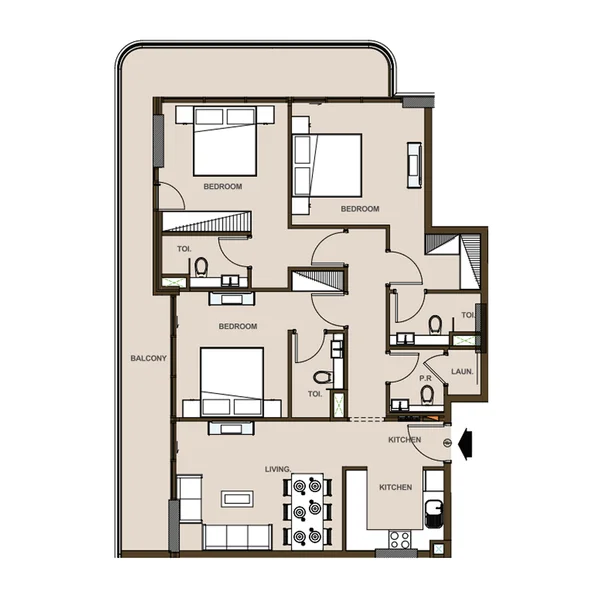 3 bedroom Apartments -  Casa Aura Residence