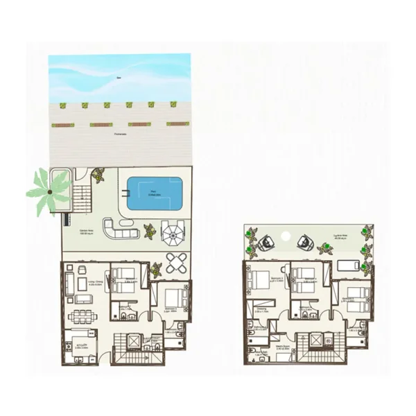 5.0 bedrooms townhouse - Bab Al Qasr Sea View Residence 51