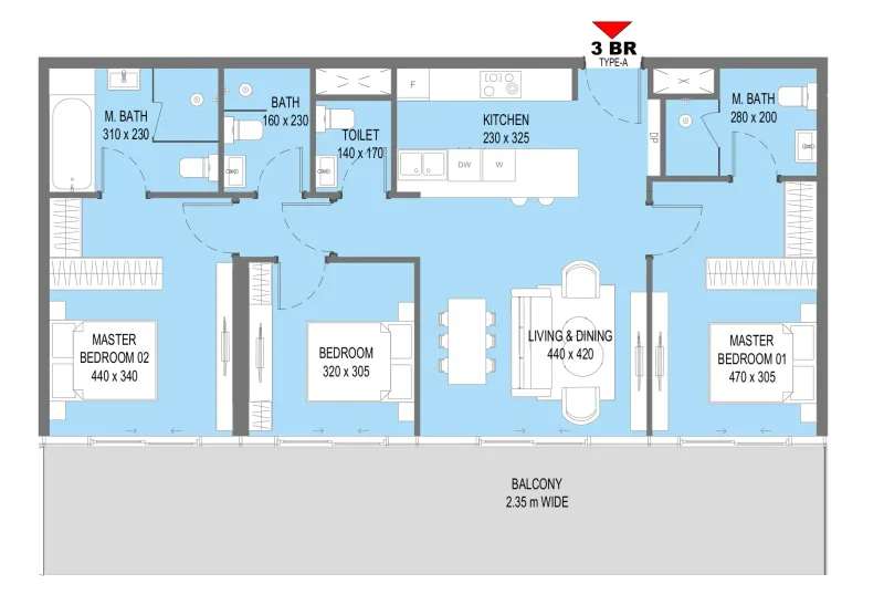 3.0 bedrooms apartments - Sensi