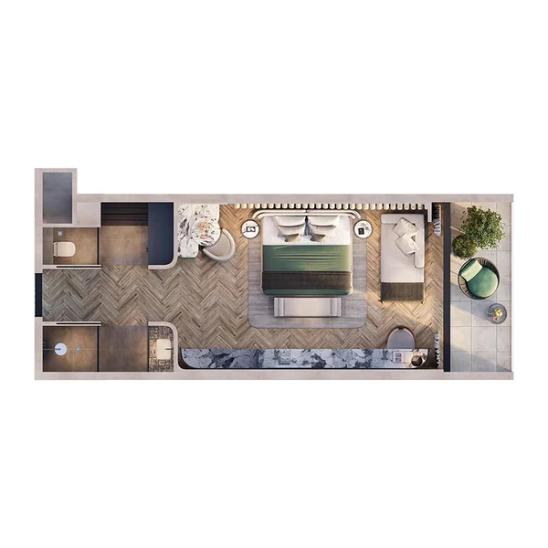 1 bedroom Hotel Apartments -  Artist Hotel