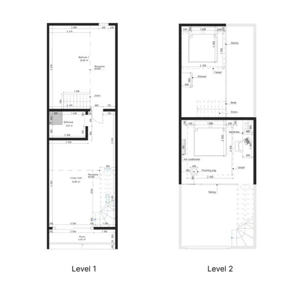 2.0 bedrooms townhouse - Jey Grey Residence