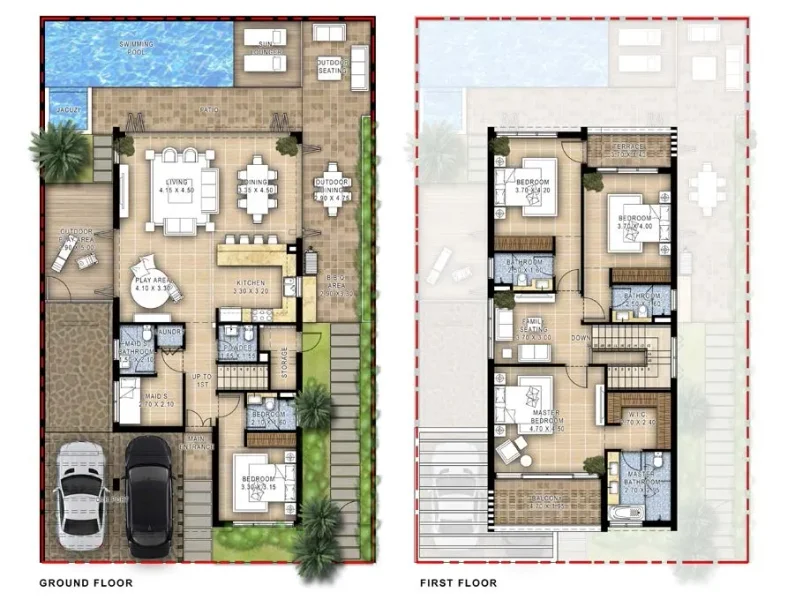 4.5 bedrooms villa - Damac Hills - Ivory