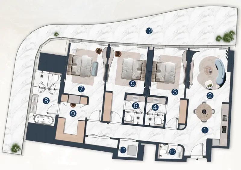 3.0 bedrooms apartments - La Mazzoni