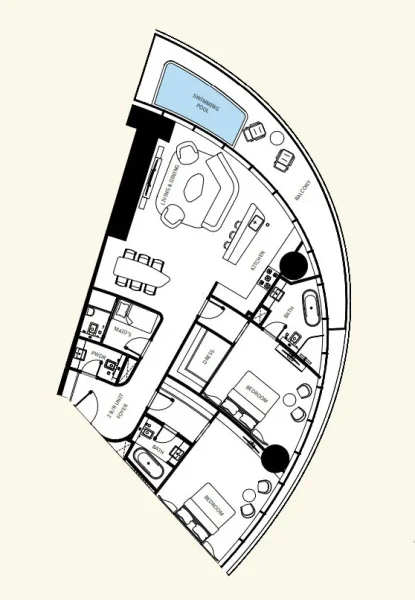 2.0 bedrooms apartments - Mercedes-Benz Places by Binghatti