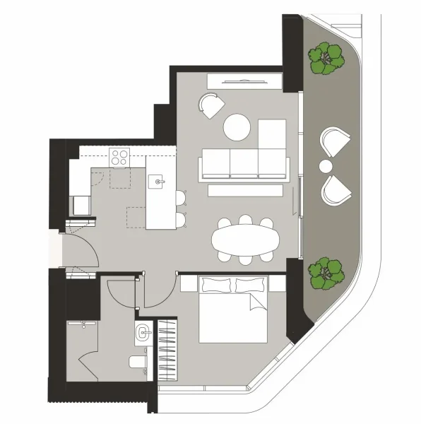 1.0 bedroom apartments - Artistry Two Residences