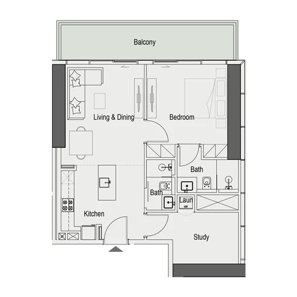 1,5 bedroom Apartments -  Sierra by Iman