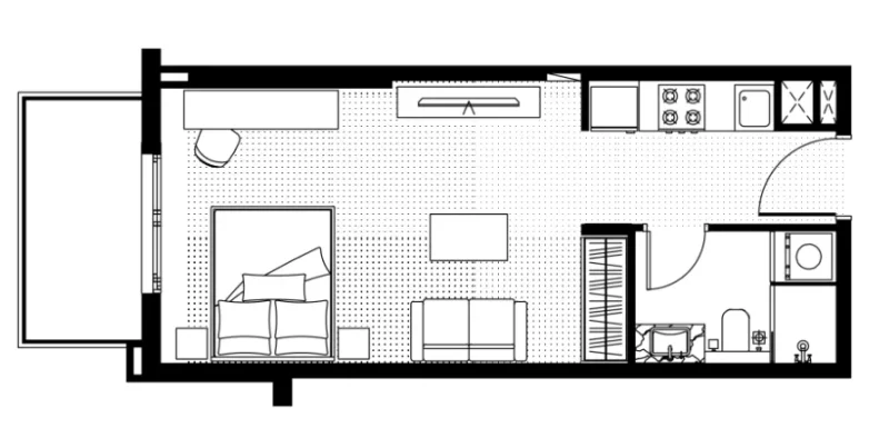 0.0 bedroom apartments - FH Residency