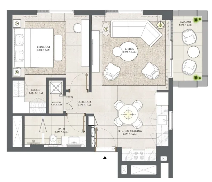 1.0 bedroom apartments - Savanna