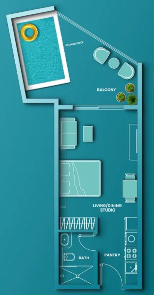 0.0 bedroom apartments - Aqua Dimore