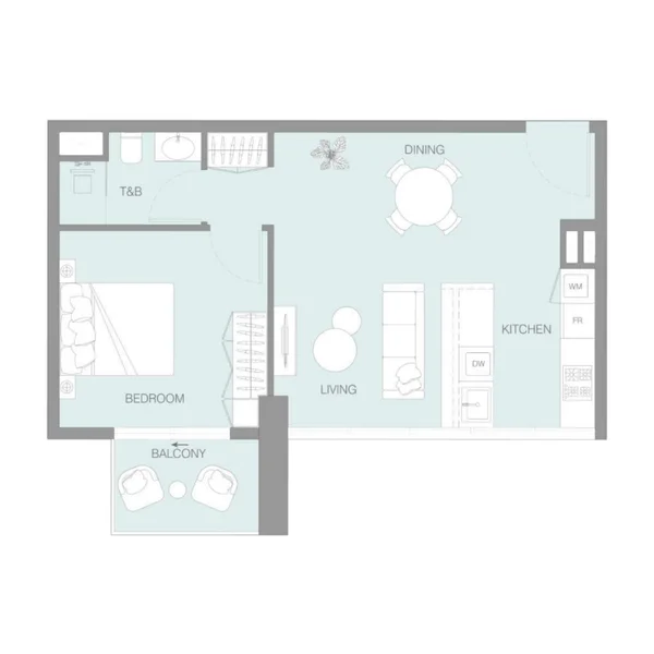 1 bedroom Apartments - Lum1nar