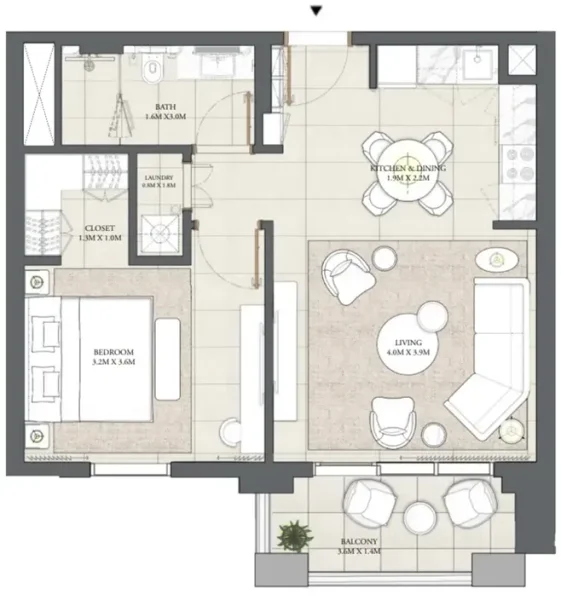 1.0 bedroom apartments - Cedar